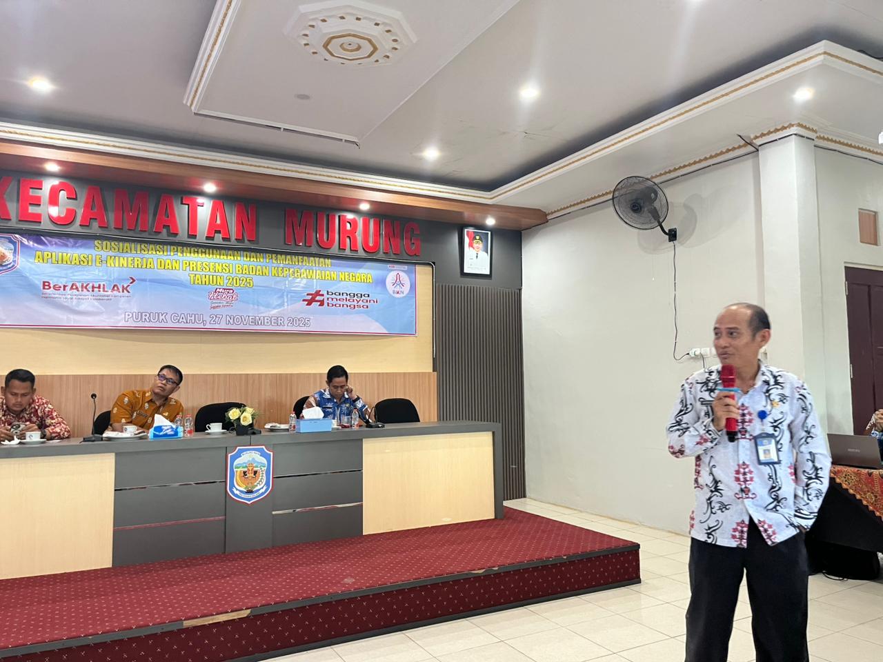 Foto Sosialisasi Penggunaan dan Pemanfaatan Aplikasi e-Kinerja dan Presensi BKN Tahun 2025