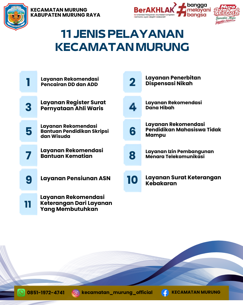 Foto Layanan di Kantor Kecamatan Murung
